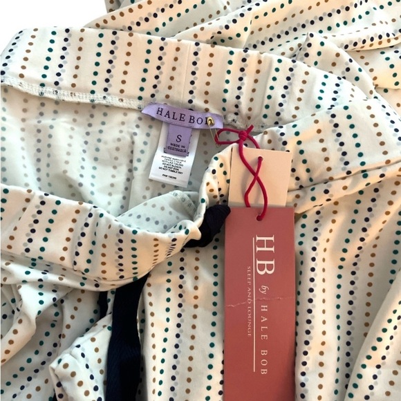 Hale Bob Striped Dot Pajama Pants Size S - Picture 2 of 3